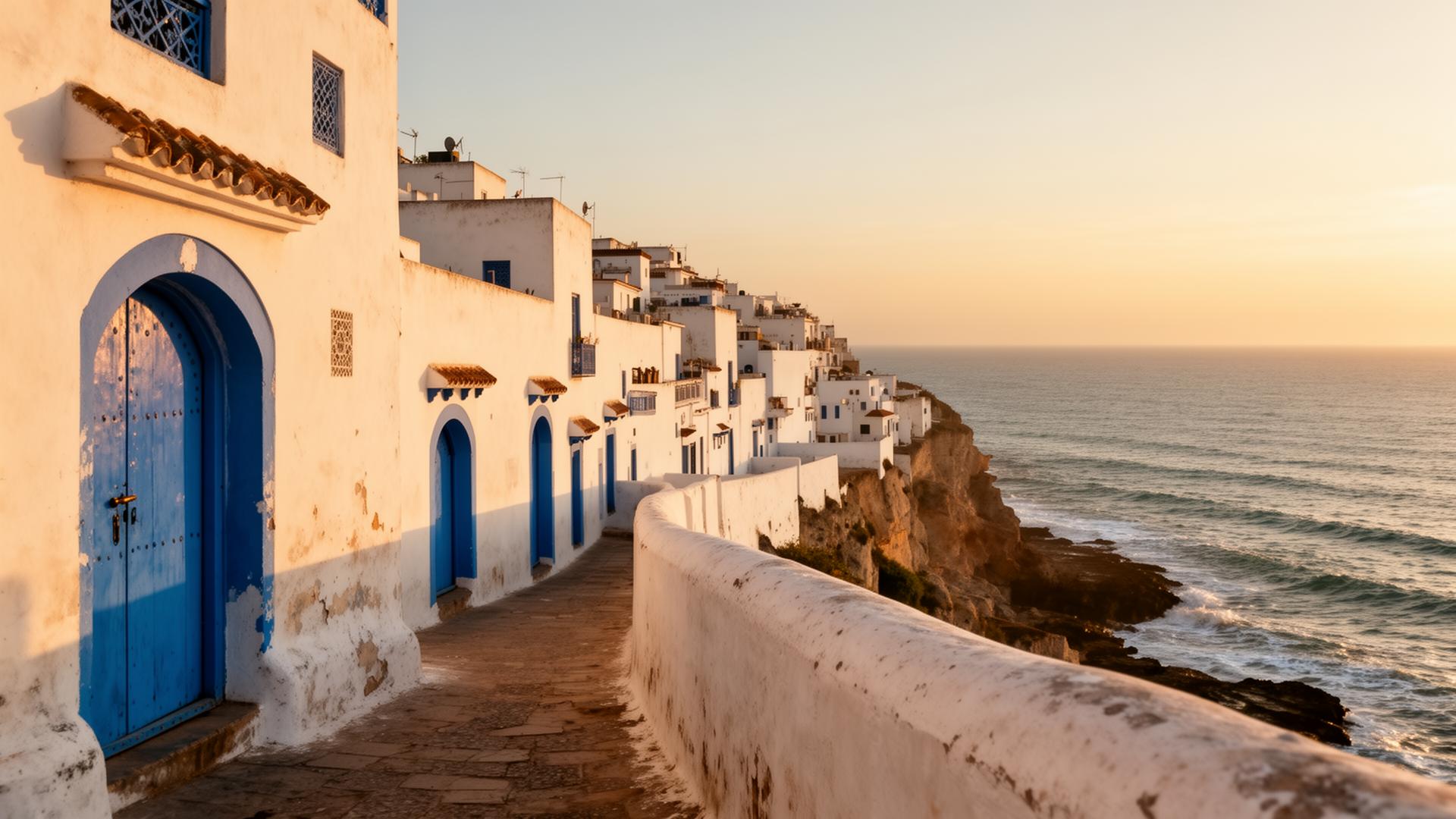 Asilah medina at golden hour